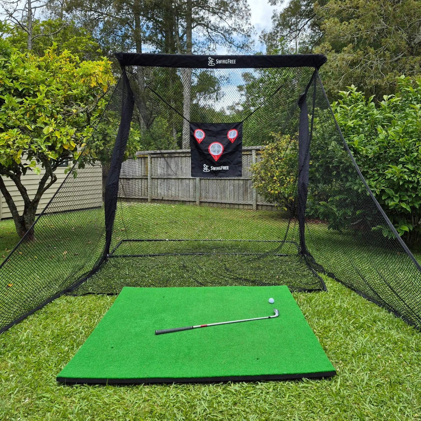 SwingFree Premium Net & Turf Bundle