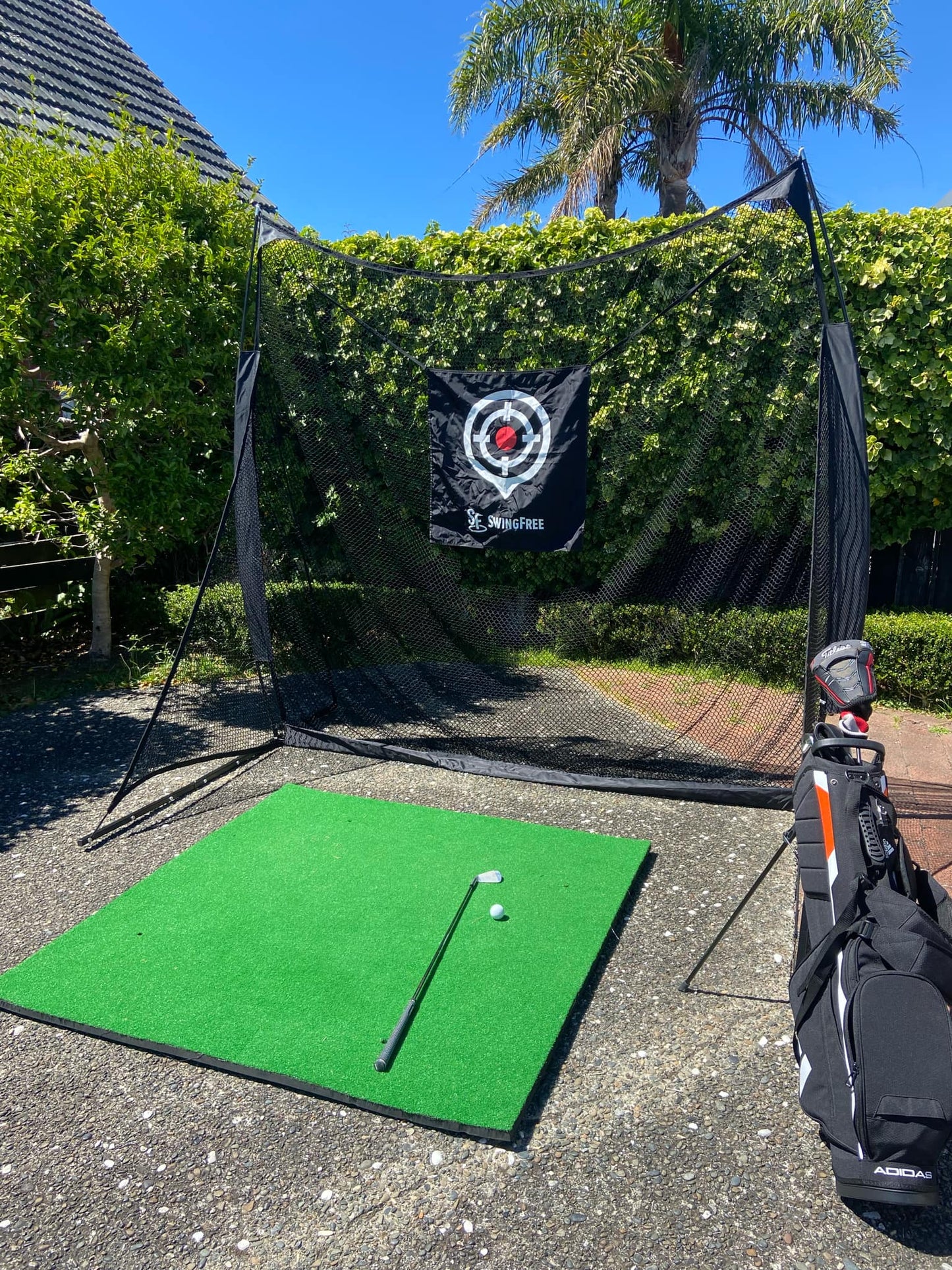 SwingFree Hitting Net & Turf Bundle