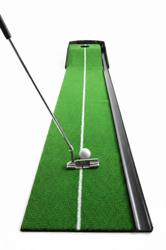 Indoor Golf Putting Mat with Ball Returner